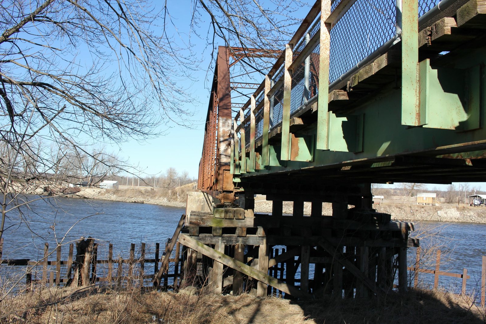 Looking north